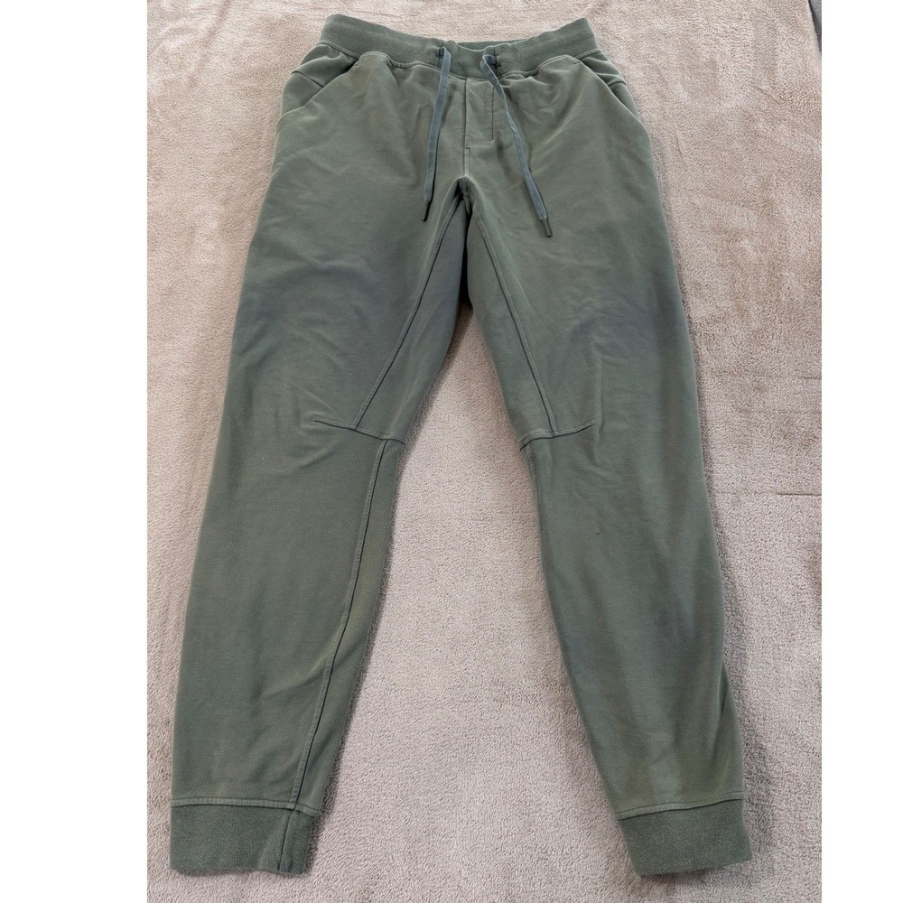 Lululemon City Sweat Jogger Mens Size Small Green Haze Stretch French Terry Gym